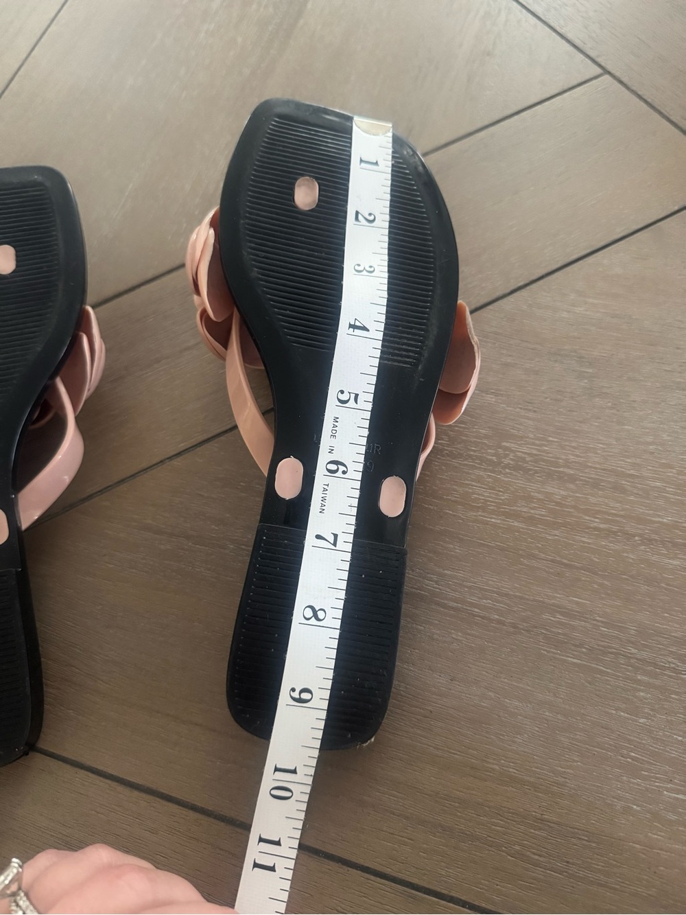 Jeffrey Campbell Black Slide Sandals with Blush Pink Flower Accents - Picture 13 of 13